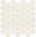 BANTU CREAM HEKSAGON SMALL MOSAIC GLOSSY 29x29,7