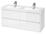 CREA 120 washbasin cabinet white