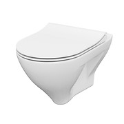 Set B291 MILLE Wall Hung Bowl CleanOn, Slim Dururoplast, Soft-Close, Easy-Off ...