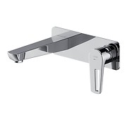 MILLE concealed washbasin faucet with box chrome, metal CLICK-CLACK plug