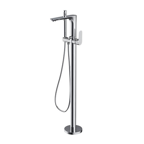 CREA freestanding bath-shower faucet chrome