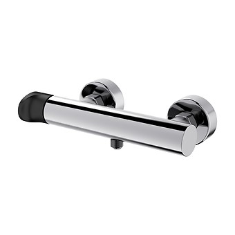 INVERTO by Cersanit wall mounted shower faucet chrome, 2 DESIGN IN 1 handles: ...