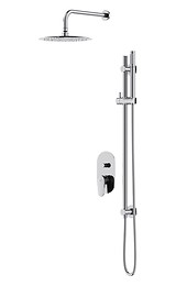 SET B260 INVERTO by Cersanit concealed set with bath-shower faucet chrome, 2 ...