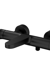 INVERTO by Cersanit wall mounted bath-shower faucet, 2 DESIGN IN 1 handles: black ...