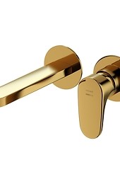 INVERTO by Cersanit concealed washbasin faucet gold with box, 2 DESIGN IN 1 ...