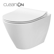 CITY OVAL wall hung bowl CleanOn with hidden fixation without toilet seat
