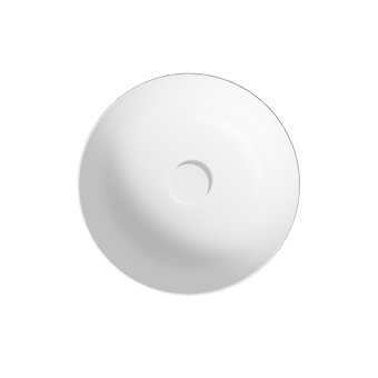 Countertop Washbasin LARGA Round (40x40) - White Matt