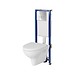 SET B620 TECH LINE BASE, PARVA wall hung bowl CleanOn, duroplast toilet seat, ...