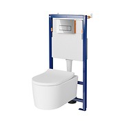 SET B648 TECH LINE OPTI, INVERTO wall hung bowl StreamOn, duroplast toilet seat, ...