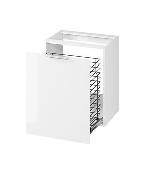 CITY by Cersanit 60 cabinet with laundry basket white