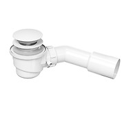 Siphon for bathtub CLICK-CLACK, white