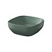 LARGA by Cersanit 38×38 countertop washbasin square green matt