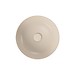 LARGA by Cersanit 40×40 countertop washbasin round beige matt