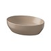 LARGA by Cersanit 50×38 countertop washbasin ellipse brown matt