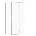 SET B841: Shower enclosure rectangular CREA hinge 100X80X200 right chrome ...