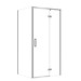 SET C110: Shower enclosure rectangular LARGA hinge 100X80X195 right chrome ...