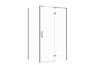 SET C118: Shower enclosure rectangular LARGA hinge 120X80X195 right chrome ...