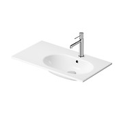ZEN by Cersanit 80 washbasin in a counter with top left, white