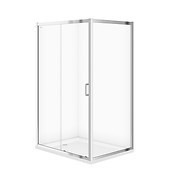 SET C181: Shower enclosure rectangular ARTECO sliding 120X90X190 chrome ...