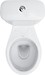 PRESIDENT 010 WC compact set with duroplast, antibacterial toilet seat