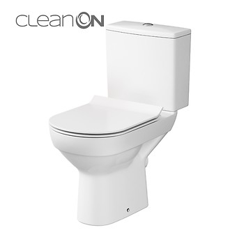 CITY 010 WC compact NEW CleanOn 601 with duroplast, antibacterial, soft-close and ...