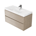 CREA 100 washbasin cabinet oak