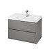CREA 80 washbasin cabinet grey matt